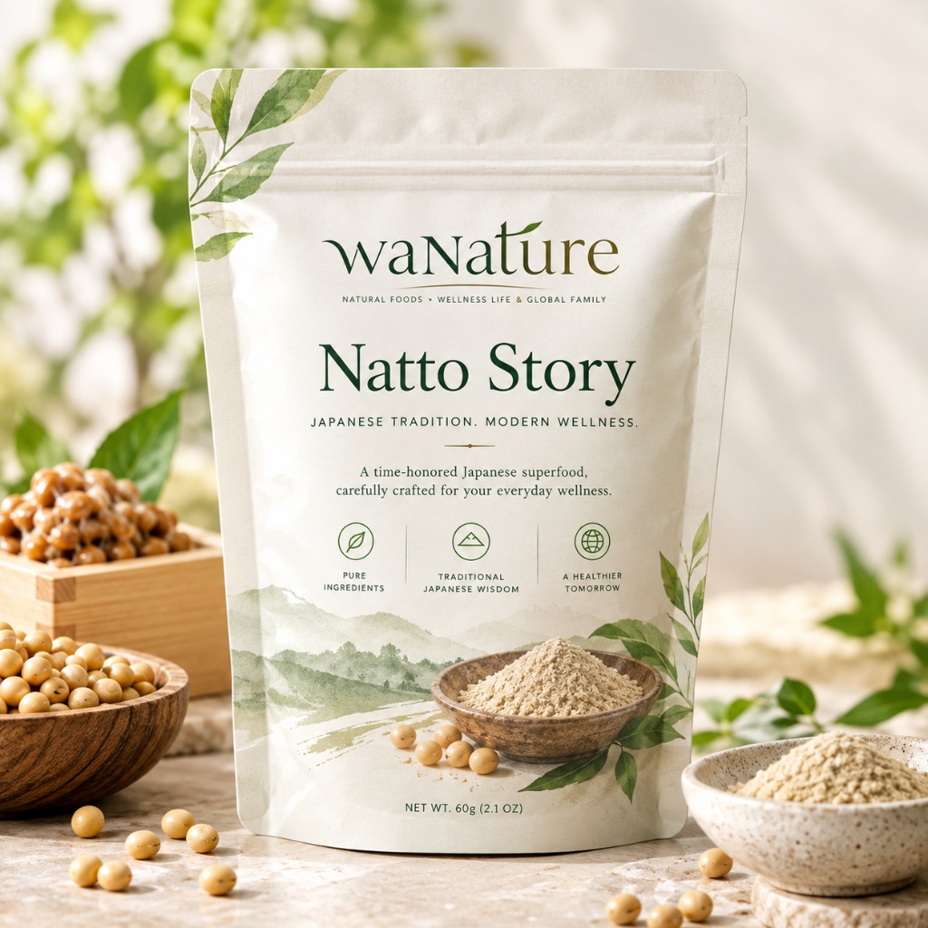 WaNature Natto Story — Japanese natto superfood package
